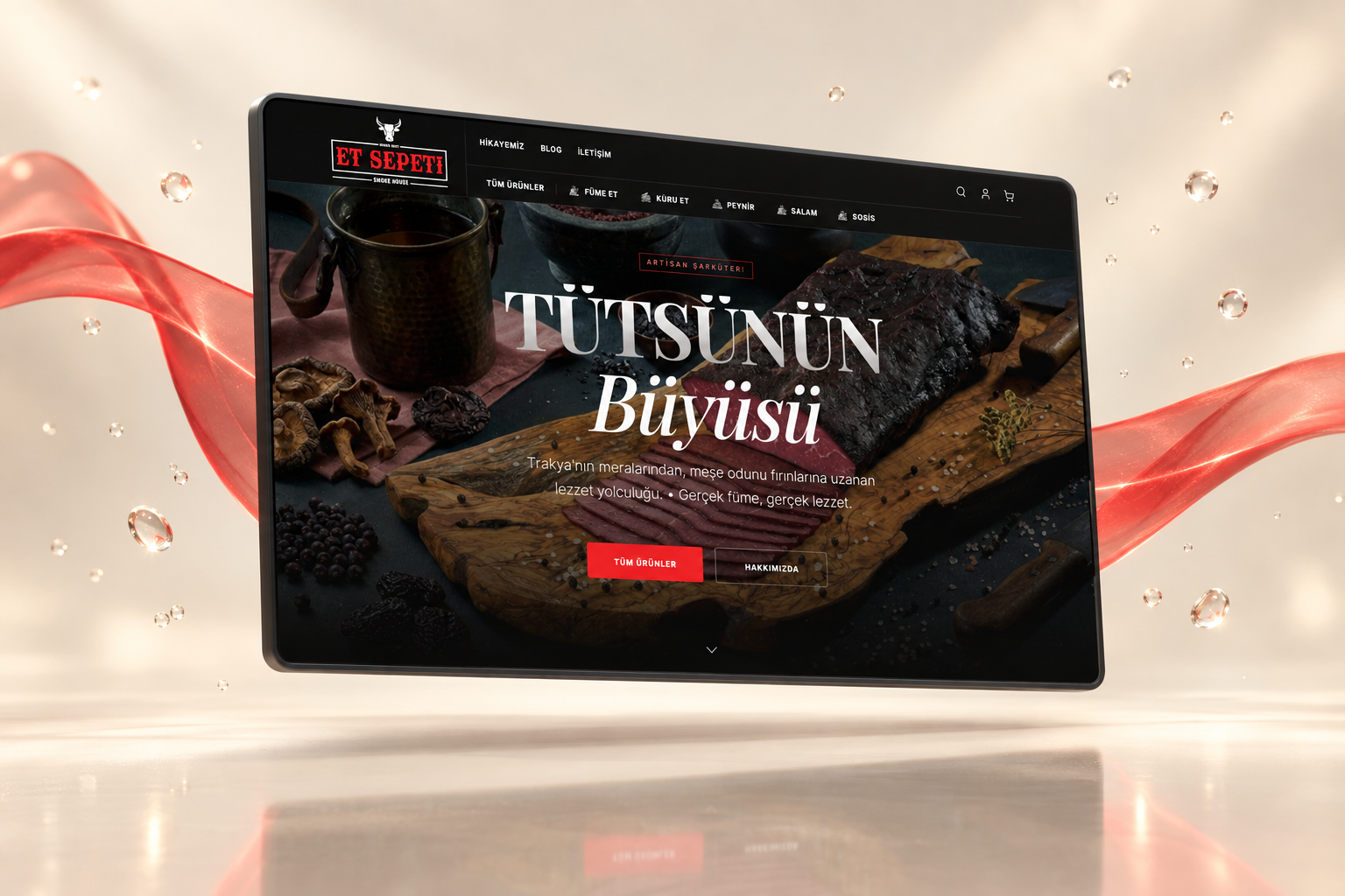 Et Sepeti — desktop web design