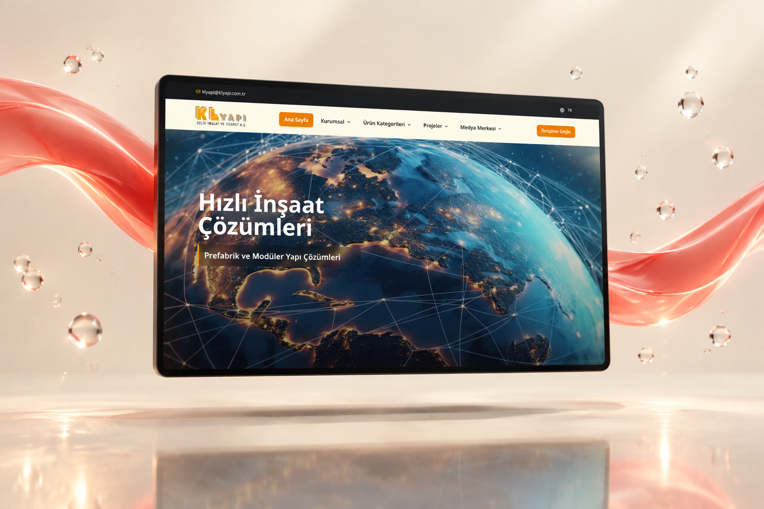 KL YAPI — desktop web design