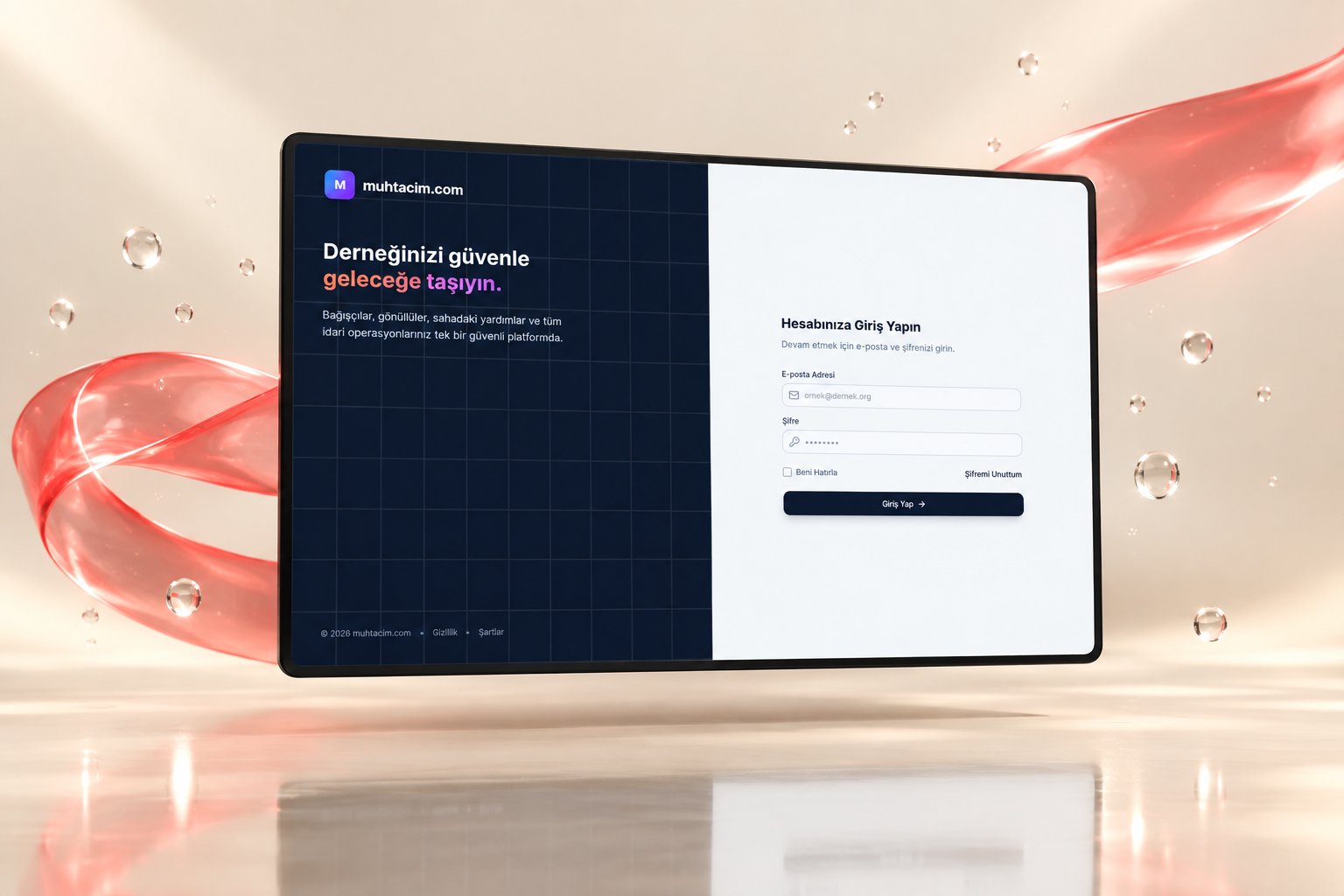 Muhtacim — desktop web design