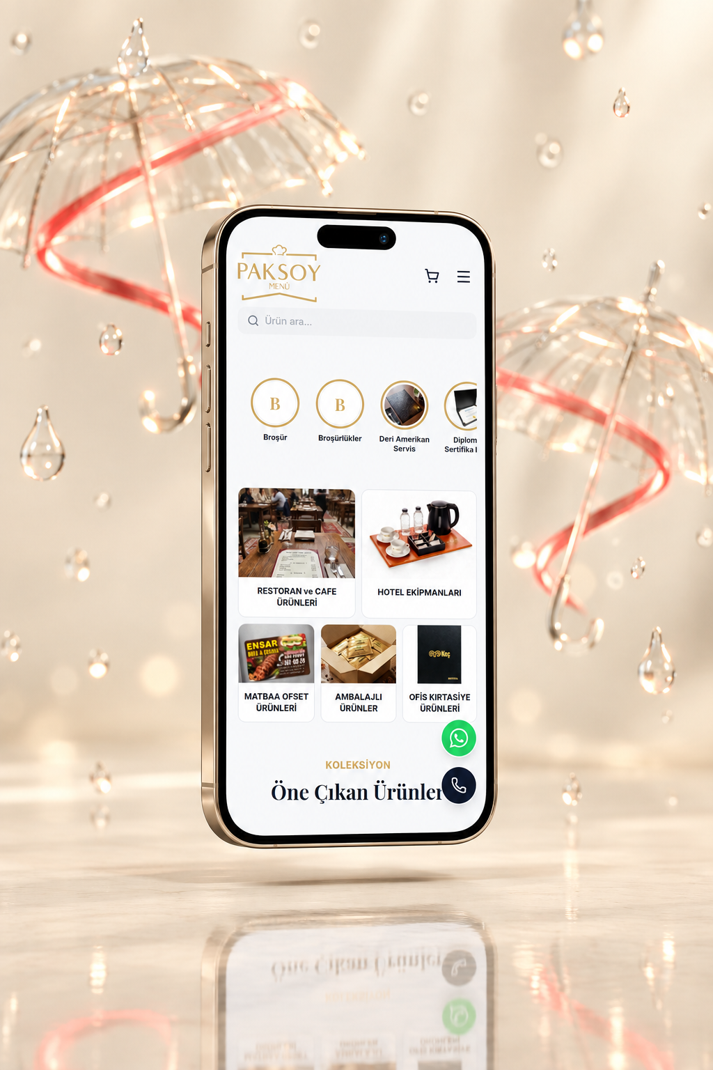 Paksoy Menu — mobile interface view