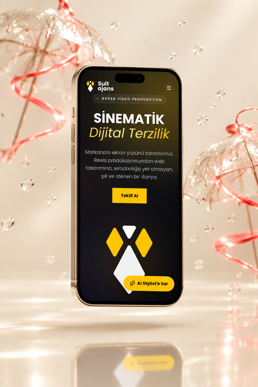 Suit Ajans — mobil arayüz görünümü