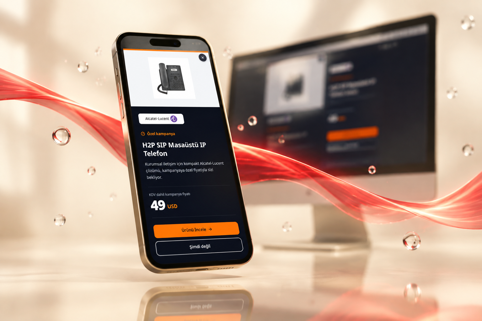 Telcon — masaüstü ve mobil tasarımın birlikte sunumu