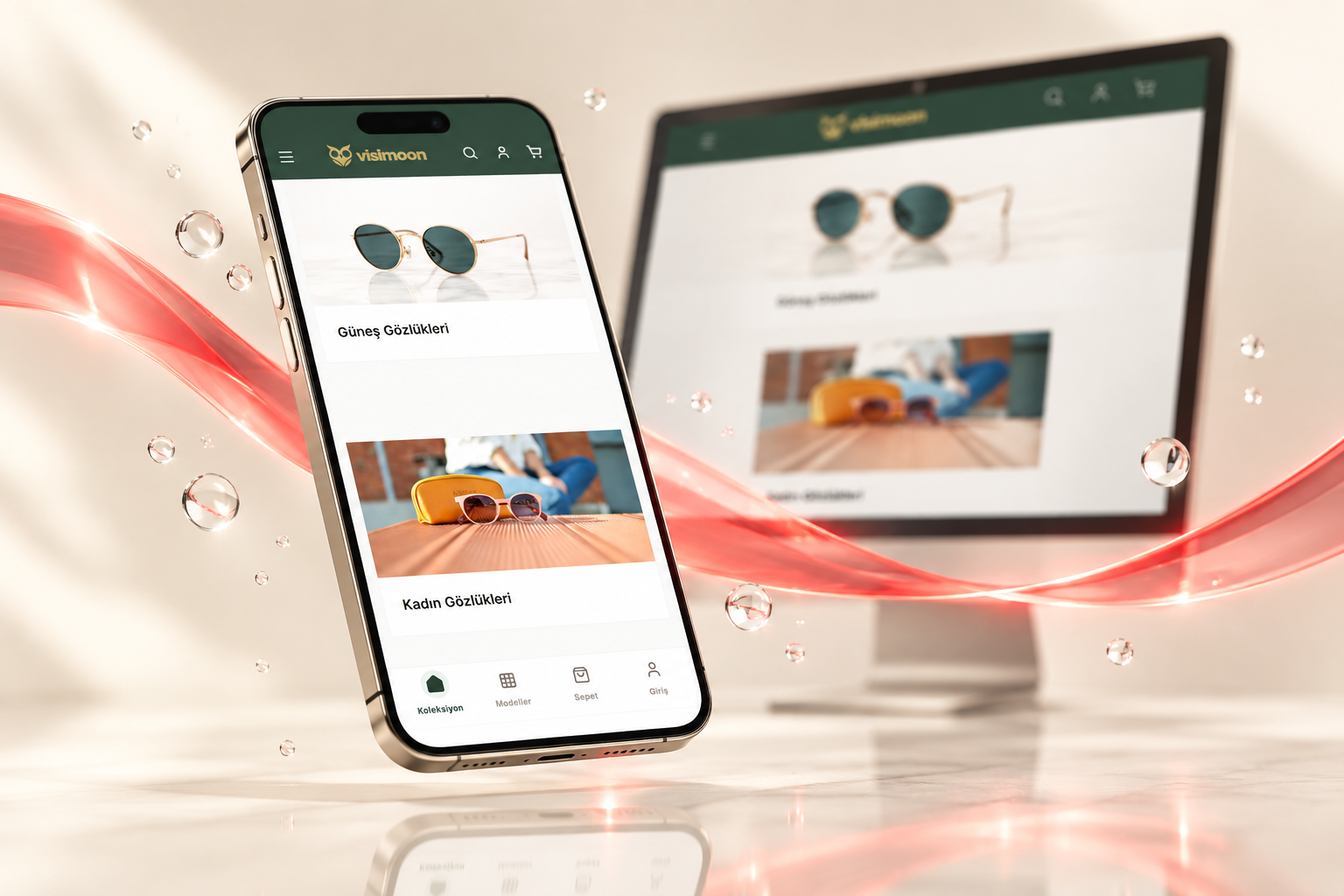 Visimoon — masaüstü ve mobil tasarımın birlikte sunumu
